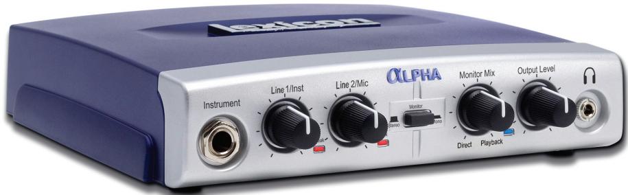 LEXICON ALPHA - DESKTOP RECORDING STUDIO - 1