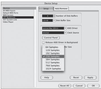LEXICON ALPHA - ADJUSTING THE BUFFER IN MAC® OSX - 1