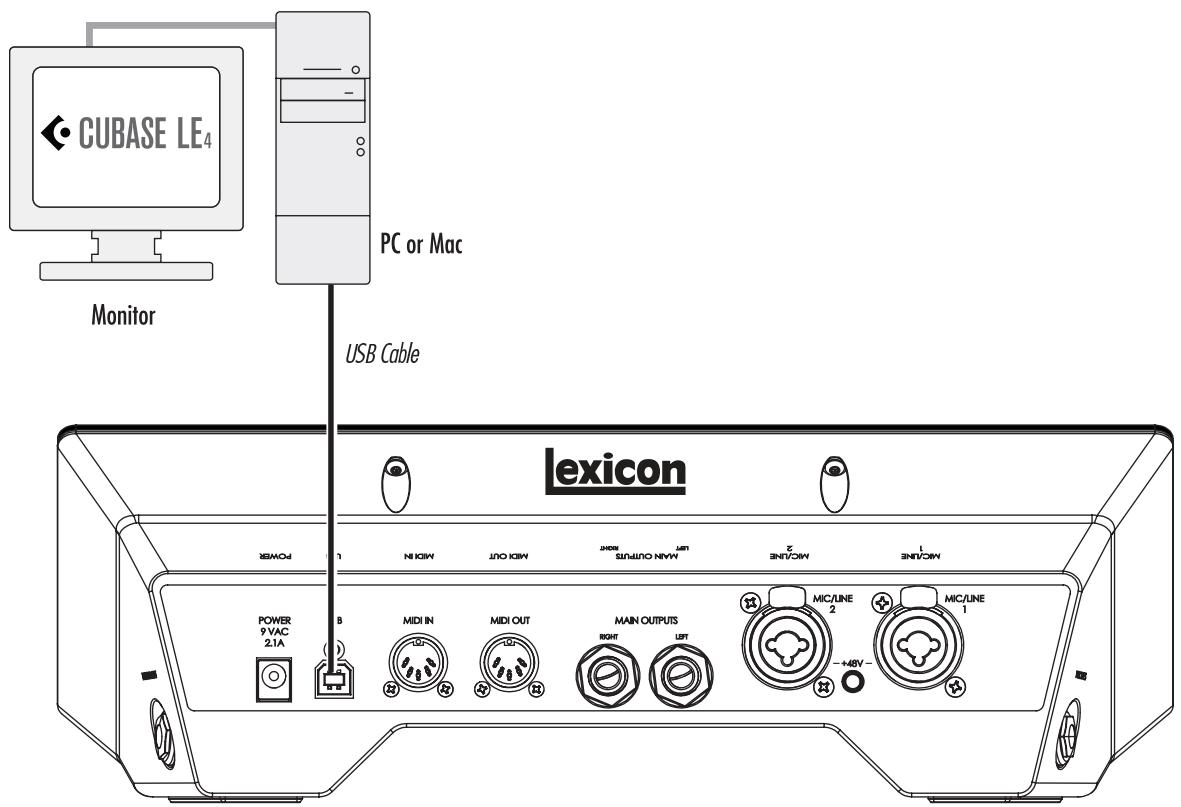 LEXICON I-ONIX U22 - Connect the Computer - 1