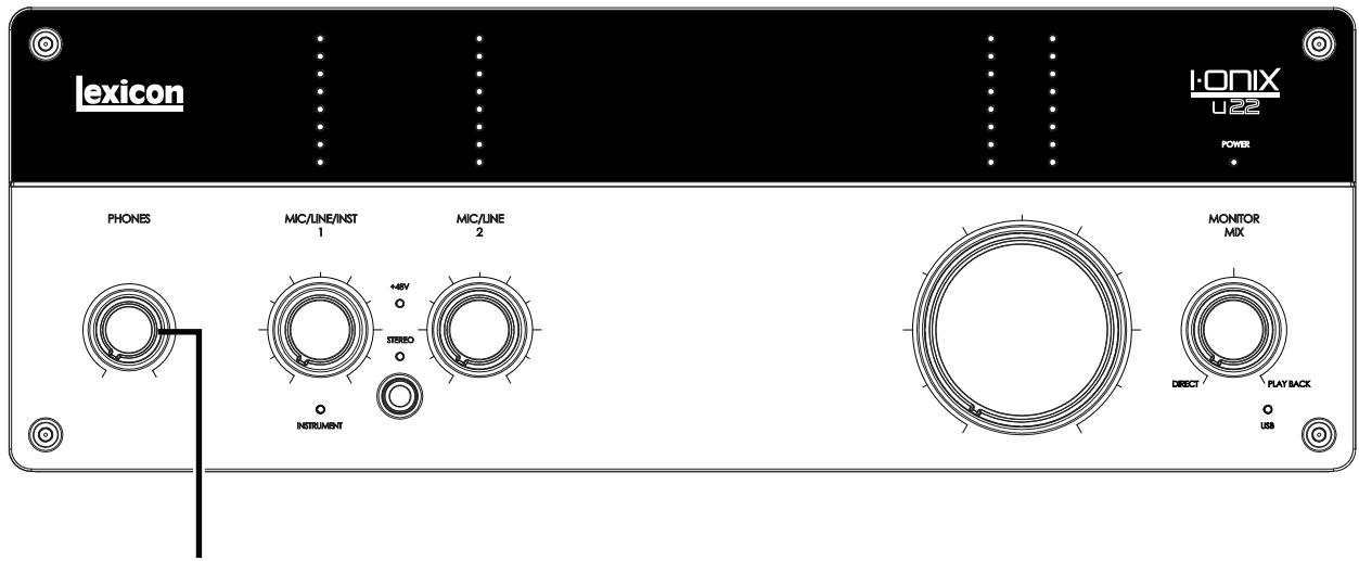 LEXICON I-ONIX U22 - Connect the Headphones - 1