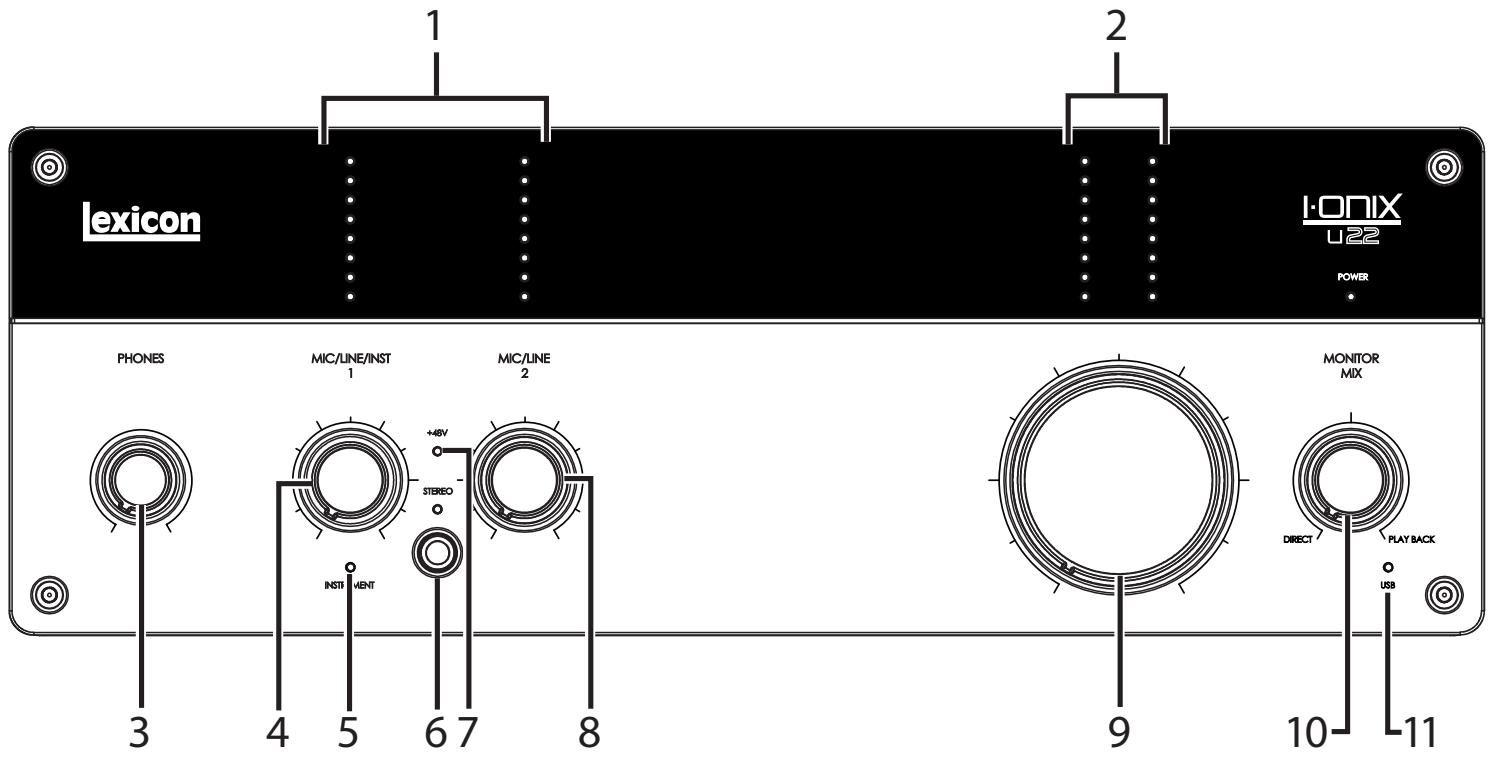 LEXICON I-ONIX U22 - Front Panel - 1