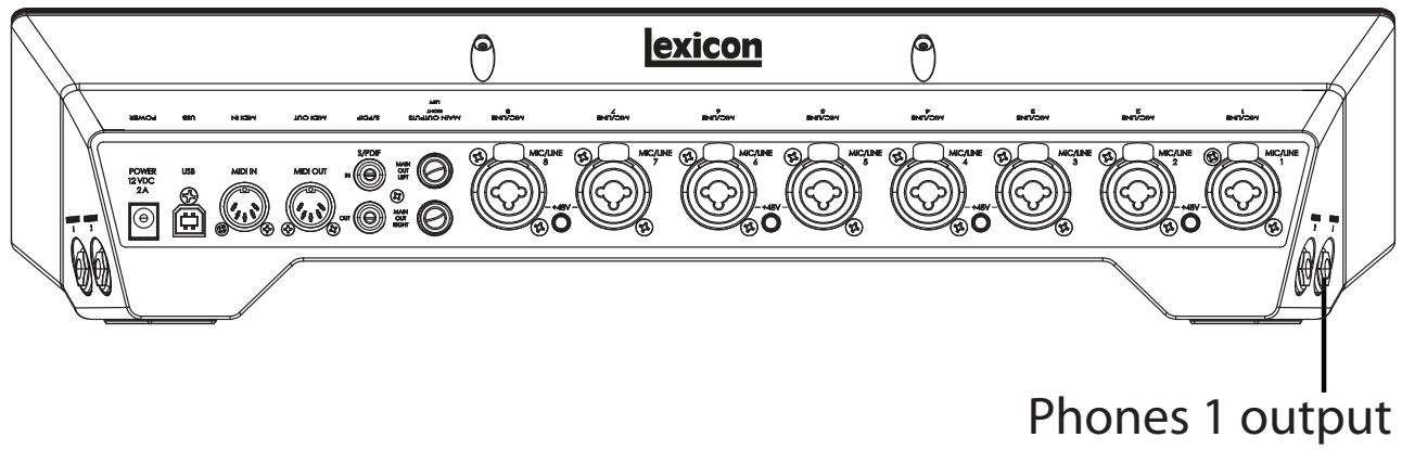 LEXICON I-ONIX U82S - Connect the Headphones - 2