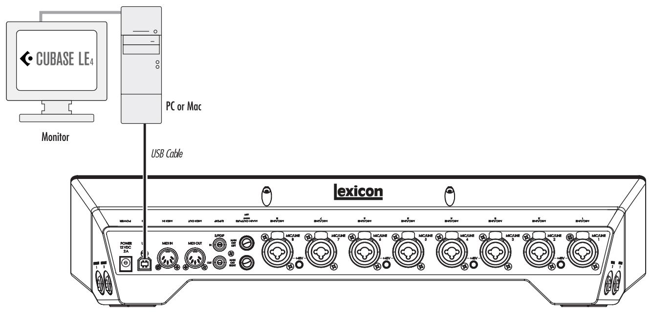 LEXICON I-ONIX U82S - Connect the Computer - 1