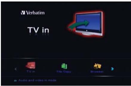 VERBATIM MEDIASTATION HD DVR - TV In (Source d'entrée TV) - 1
