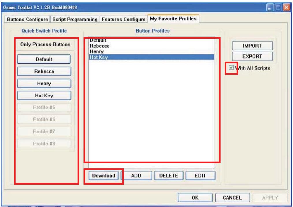 VERBATIM RAPIER V2 - Process for Script profile: - 1