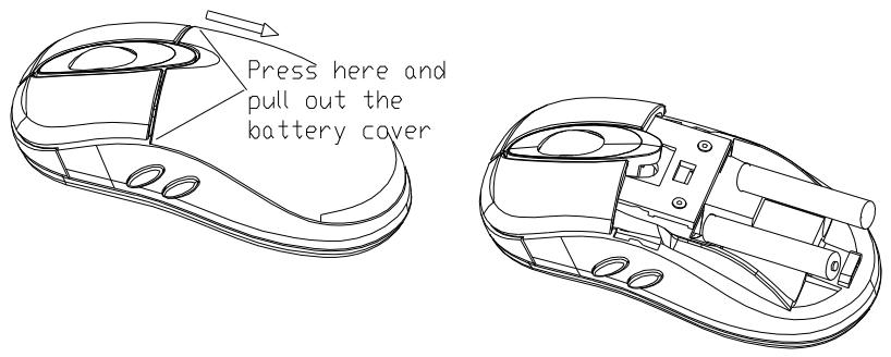 VERBATIM WIRELESS TRAVEL MOUSE WITH 5-BUTTONS - Battery Installation - 1