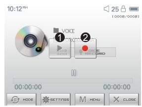 COWON D2 - Mode enregistrement - 1