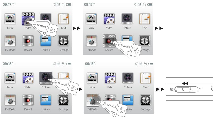 COWON D2 - Réglage sur les valeurs par défaut - 1