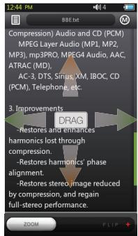COWON S9 - + Documents (Text Viewer) Mode - 2