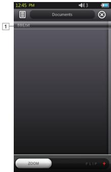 COWON S9 - + Documents (Text Viewer) Mode - 1