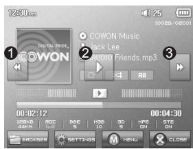 COWON D2 DAB - Music Mode - 1