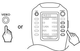 SHERWOOD R-963 - Dubbing from video components onto VIDEO 1 - 2