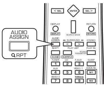 SHERWOOD R-904N - Select the digital or analog input connected as desired. - 1