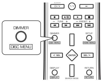 SHERWOOD R-904N - Adjusting the brightness of the fluorescent display - 1