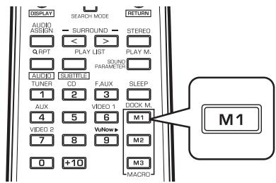 SHERWOOD R-904N - Operating a macro function - 1