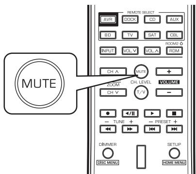 SHERWOOD R-904N - Muting the sound - 1