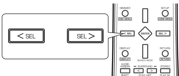 SHERWOOD R-904N - Press the CURSOR LEFT/RIGHT buttons to adjust the selected parameter as desired. - 1