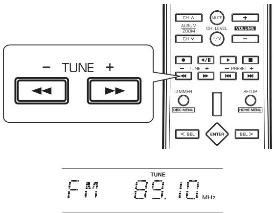 SHERWOOD R-904N - Press the TUNING buttons for more than 0.5 second. - 1