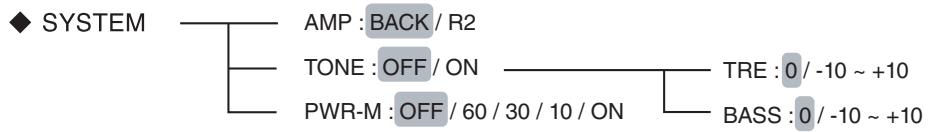 SHERWOOD R-904N - SETTING THE SYSTEM - 1