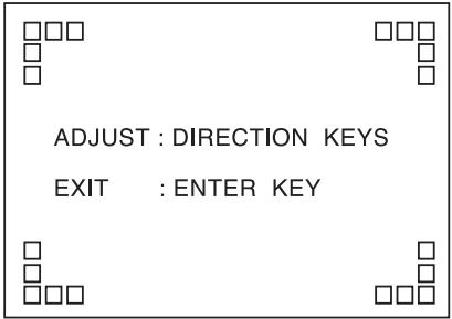 SHERWOOD R-772 - When selecting the OSD POSITION ADJUST - 3