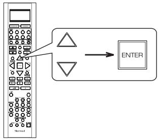 SHERWOOD R-772 - When selecting the items other than NAME - 1
