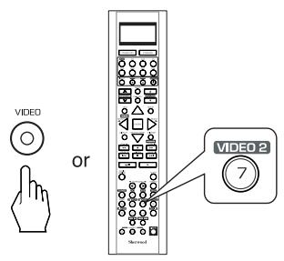 SHERWOOD R-772 - Dubbing the audio and video signals separately onto VIDEO 1 - 1