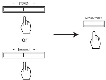 SHERWOOD R-772 - Manual presetting - 2