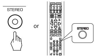 SHERWOOD R-772 - ■To cancel the surround mode for stereo operation - 1