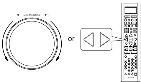 SHERWOOD R-772 - Adjust the level of the selected channel as desired. - 1