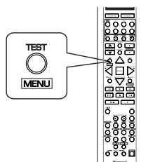 SHERWOOD R-772 - Enter the test tone mode. - 1
