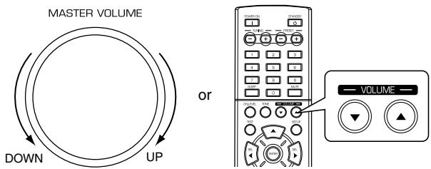 SHERWOOD RD-5503 - Adjust the (overall) volume. - 1