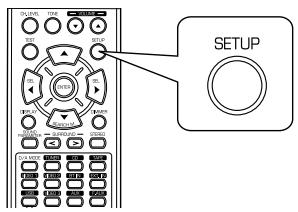 SHERWOOD RD-5503 - Turn the setup menu on. - 1