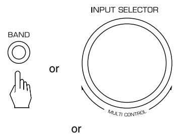SHERWOOD RD-5503 - Select the desired input source. - 1