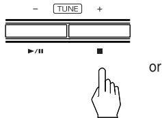 SHERWOOD RD-6503 - To stop playback. - 1