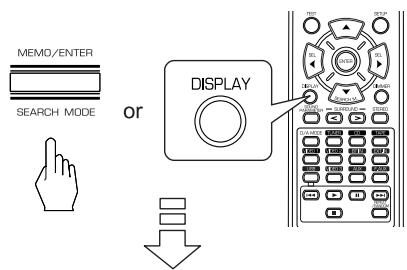 SHERWOOD RD-6503 - In the stop mode, select the desired search mode. - 1