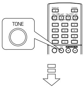 SHERWOOD RD-6503 - Enter the tone mode. - 1