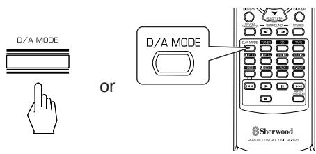 SHERWOOD RD-6503 - Select the desired input source. - 4