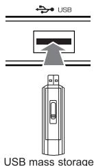 SHERWOOD RD-6503 - Connect the USB device into the USB connector on the front panel. - 1