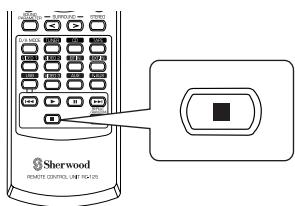 SHERWOOD RD-6503 - To stop playback. - 2