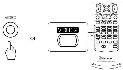 SHERWOOD RD-6503 - Dubbing the audio and video signals separately onto VIDEO 1 - 1
