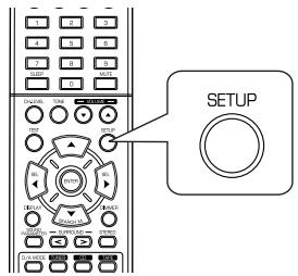 SHERWOOD RD-6503 - Turn the setup menu on. - 1