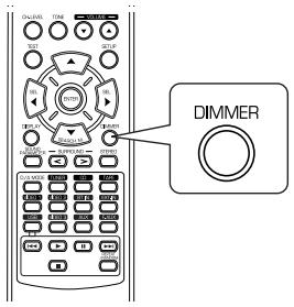 SHERWOOD RD-6503 - Adjusting the brightness of the fluorescent display - 1