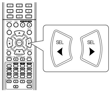 SHERWOOD RD-6513 - When selecting the DOLBY PLII MUSIC - 3