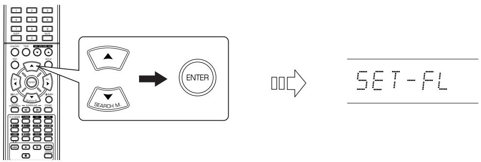 SHERWOOD RD-6513 - Press the CURSOR UP(▲)/DOWN(▼) buttons to select the "AUTO SET", then press the ENTER button. - 1