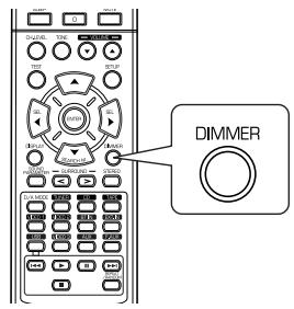 SHERWOOD RD-6513 - Adjusting the brightness of the fluorescent display - 1