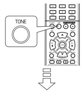 SHERWOOD RD-6513 - Enter the tone mode. - 1