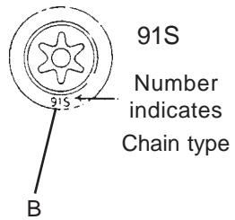 ECHO CS-345 - CHAIN TYPE AND SPROCKET PITCH - 2