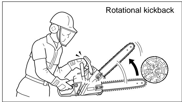ECHO CS-400 - CORRECT USE OF CHAIN BRAKE - 1
