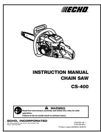 ECHO CS-400 - PACKING LIST - 2