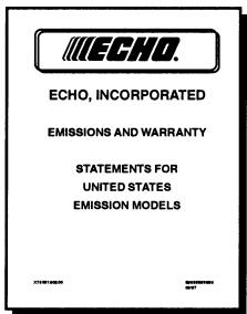 ECHO HC-2400 TYPE 1E - IMPORTANT ENGINE INFORMATION - 5